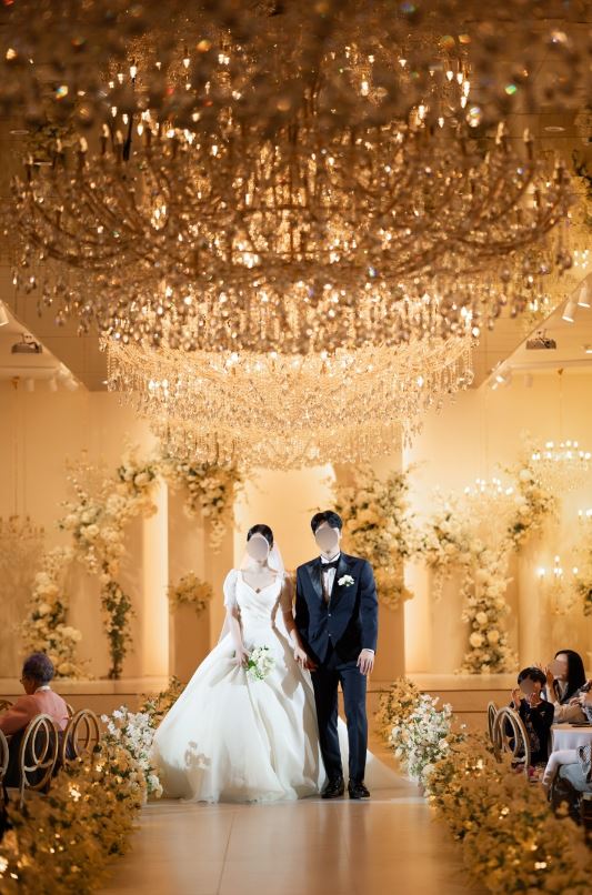 마리나 웨딩홀 내부 분위기