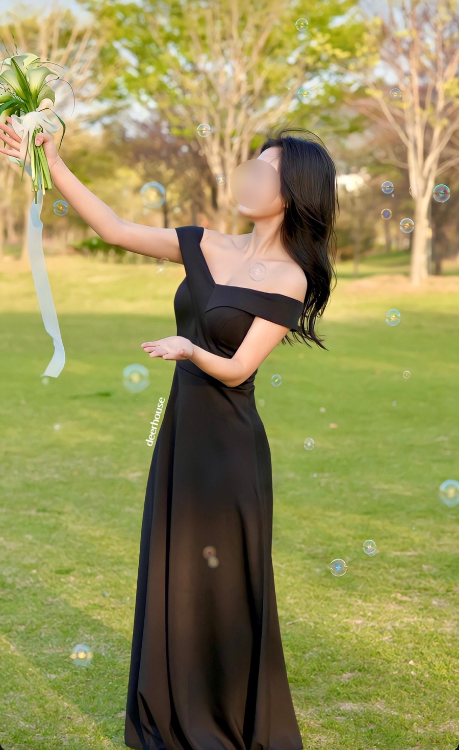 릴리드레스 줄리엣롱드레스 착용사진