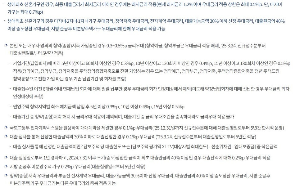 생애최초 디딤돌 추가금리