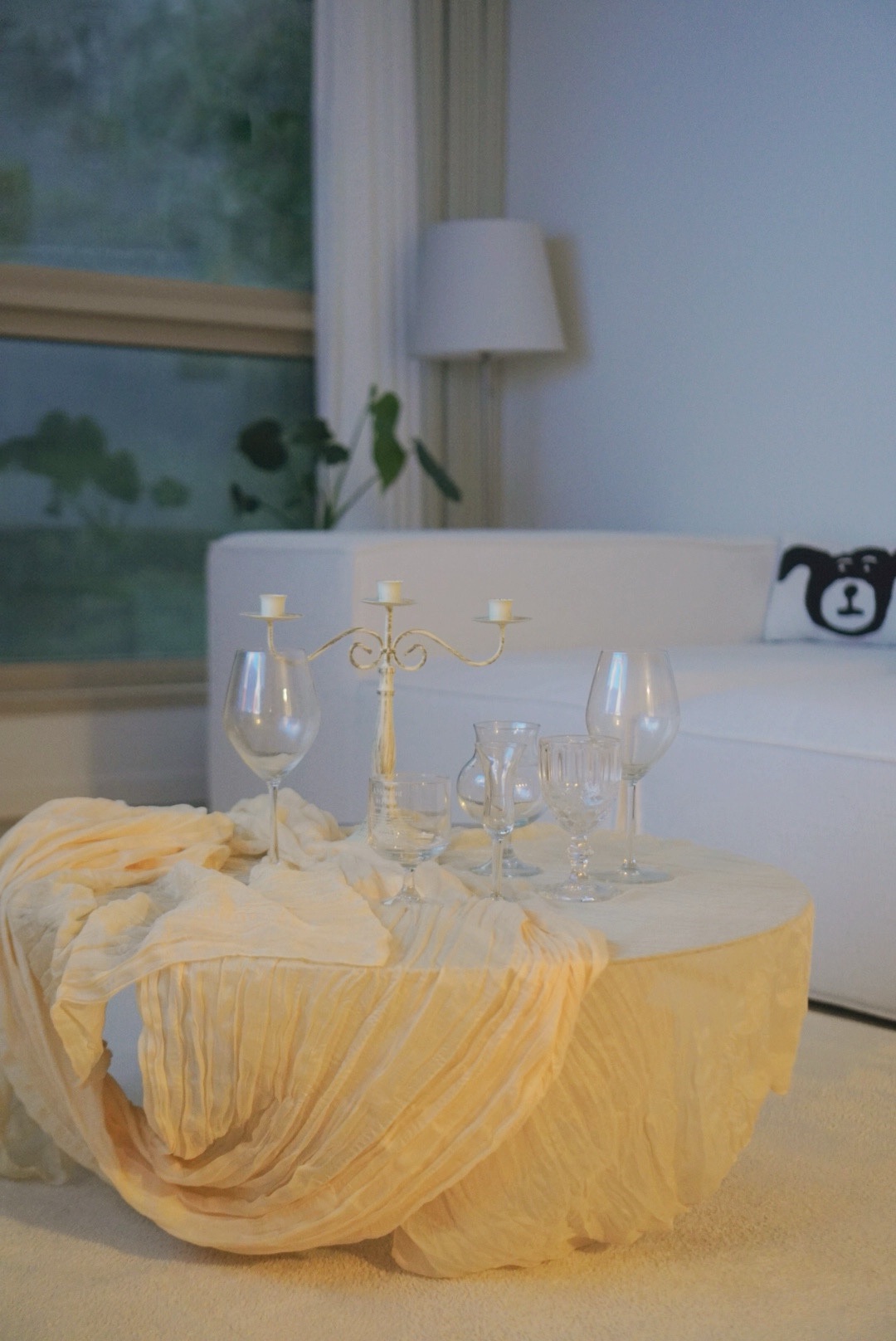 패브릭 소파테이블